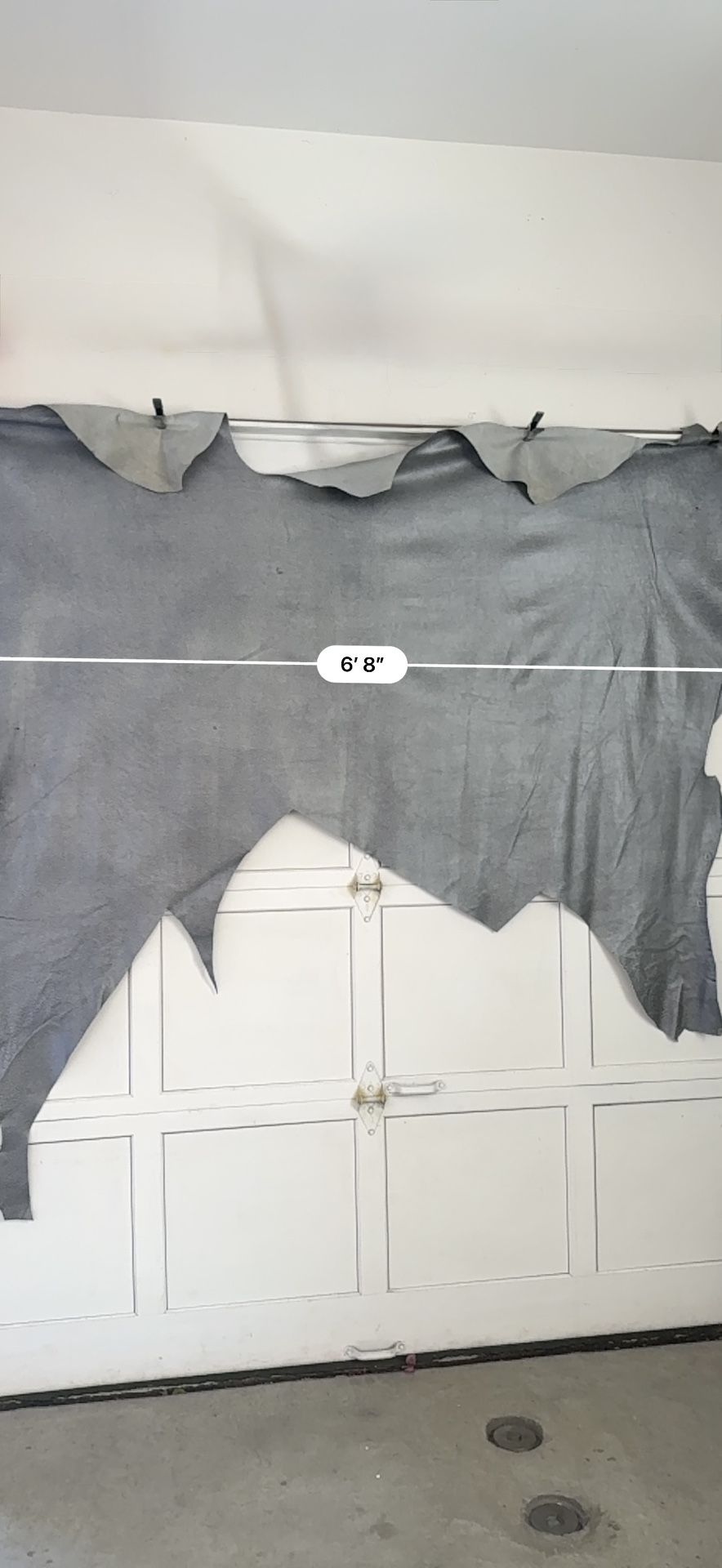 Leather Remnants- Premium Full-Aniline Leather- Color Dark Grey