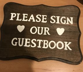Wedding Guest book sign
