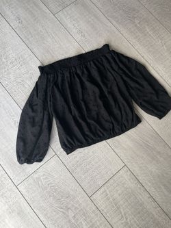 Tommy Hilfiger Off Shoulder Black Shirt