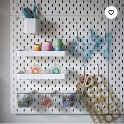 SKÅDIS Pegboard combination, white, 22x22 "
