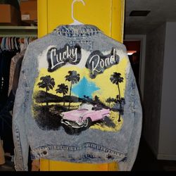 New Med Vintage Jean Acid Wash Jacket