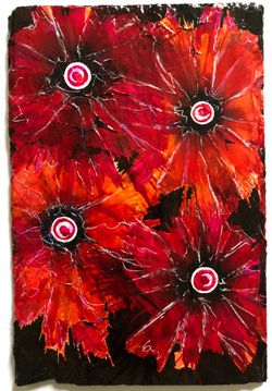 Slate original painting artwork alcohol inks ready to mount