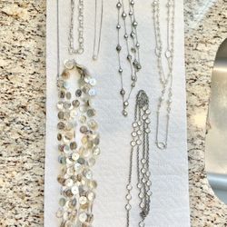 Jewelry 28 necklaces, 22 pairs earrings,29 bracelets/watches,11rings,5 anklets
