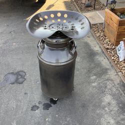 Milk Can Bar Stool