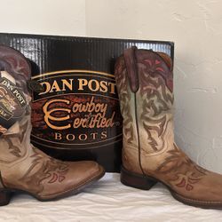 Dan Post Hombre Square Toe Size 7.5