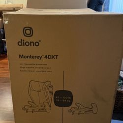 Diono Monterey 4DXT Booster Seat – Red – Brand New in Box 