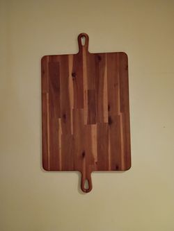 Large Wood Cutting Board with Handles