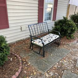 Black Rocking Bench 
