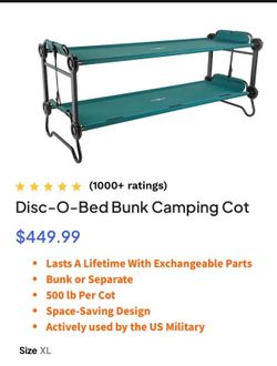 Camping bunk beds