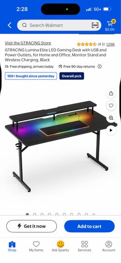GTRACING Lumina Elite Led gaming Desk