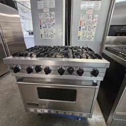 36" VIKING DUAL FUEL RANGE STAINLESS STEEL 