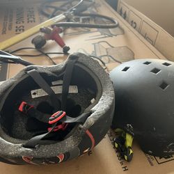 2 Helmets Black Moving Sale