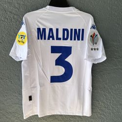 Italy Jersey 2000 Maldini White