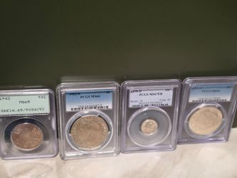(Lot of 4) Morgans, Mercury Dime, Walking Liberty