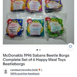 1996 McDonald's Happy Meal BeetleBorgs Toys