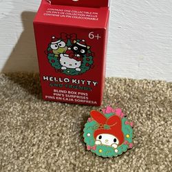 Sanrio Hello Kitty And Friends Wreath Blind Box Enamel Pin OPEN MY MELODY