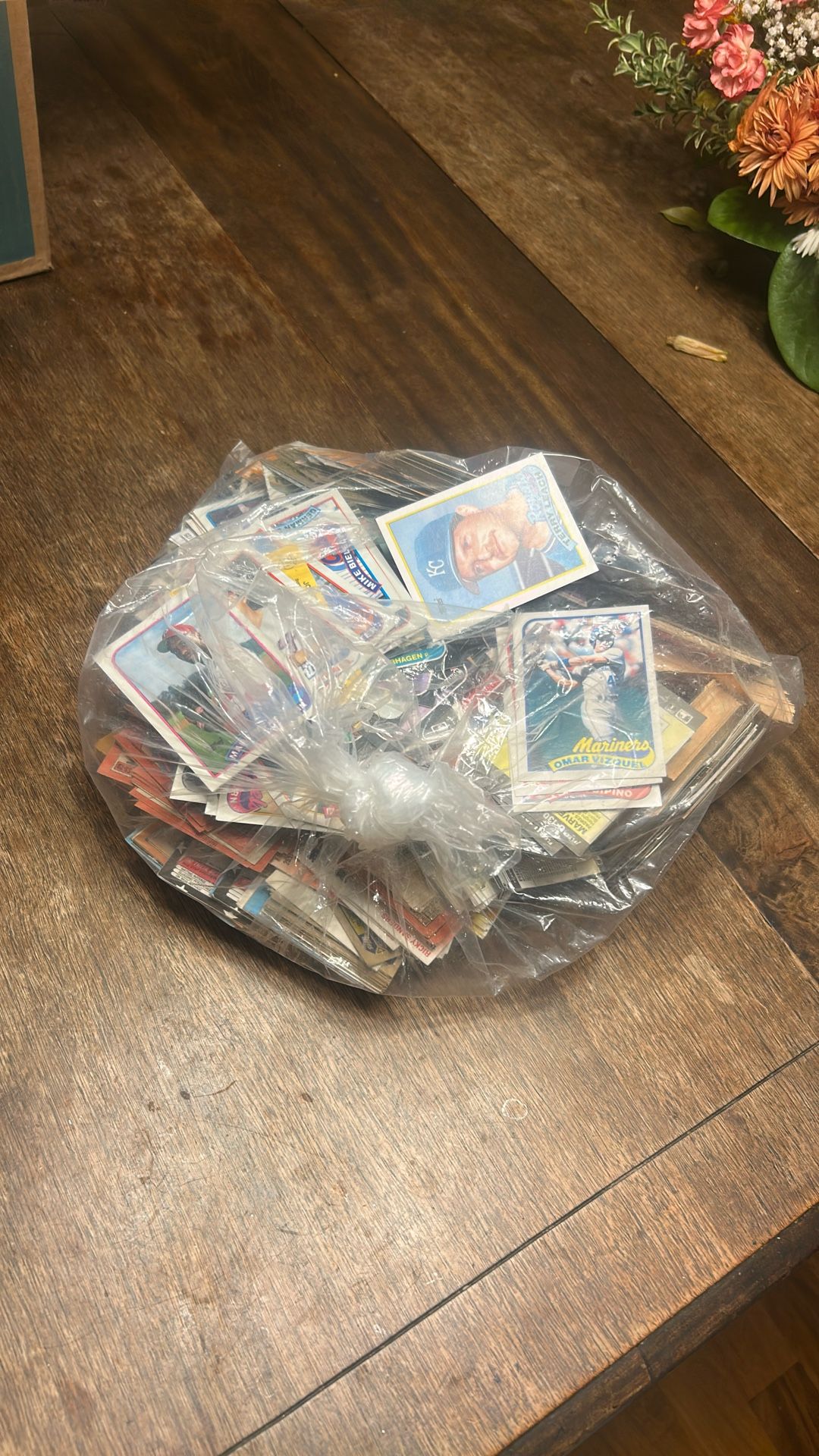 Bag of unsorted cards