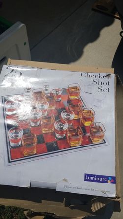 Checker shot set