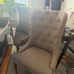 Three office/living room chairs
