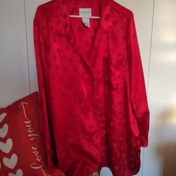 2 PC - UNISEX SILKY HEART PAJAMAS. SIZE 3XL