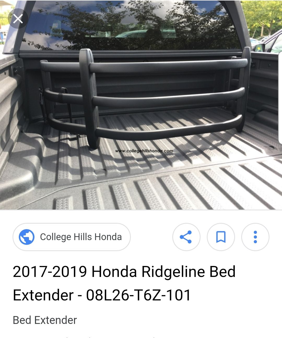 Honda Ridgeline bed extender 2017-2019