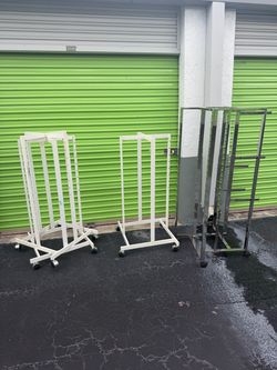 Metal Clothing racks industrial factory business retail