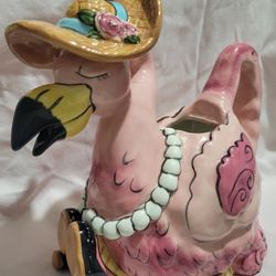 TEA POT FLAMINGO 