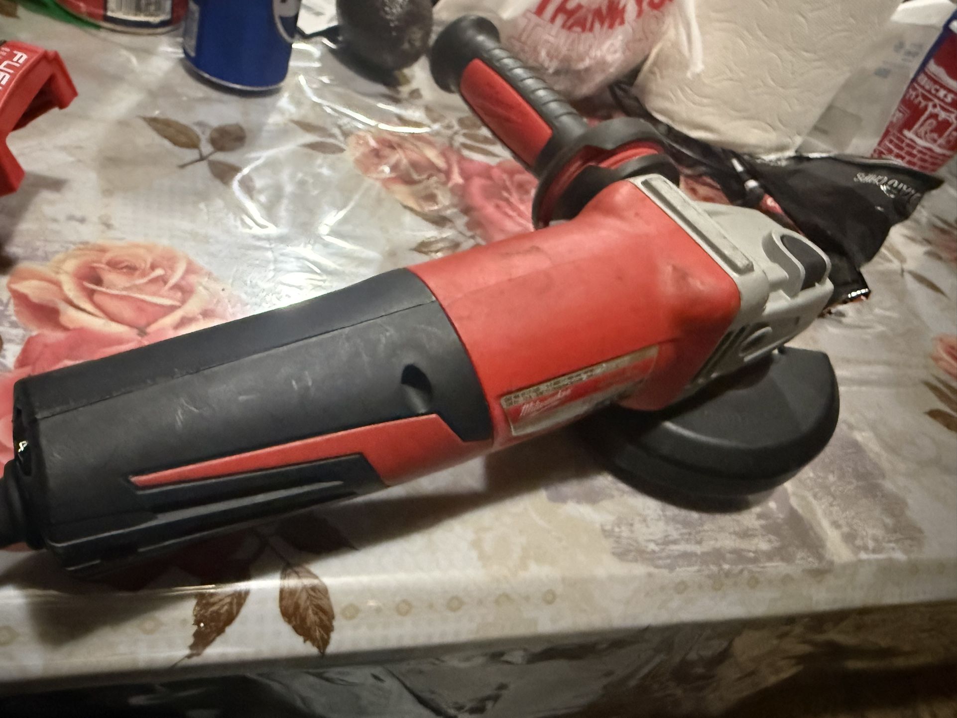 13 Amp 5 in. Small Angle Grinder with Dial Speed Used once only firm on price i dont have the box