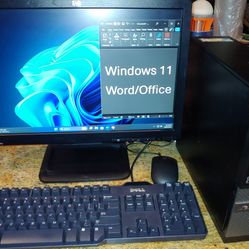 💻 General Purpose Tower and Monitor
“Dell Desktop PC – Windows 11, Word/Office Installed