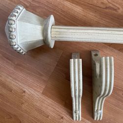 Wood Curtain Rod - Palo De Cortina De Madera 