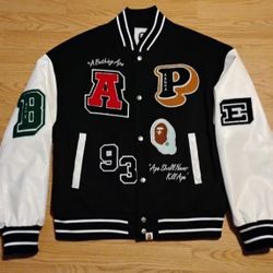 A Bathing Ape BAPE Varsity Jacket size XXL (Fits like XL)