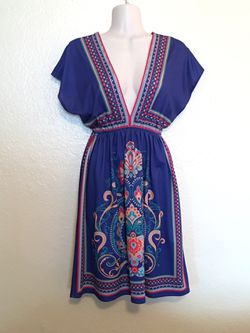 Small blue dress like Russian