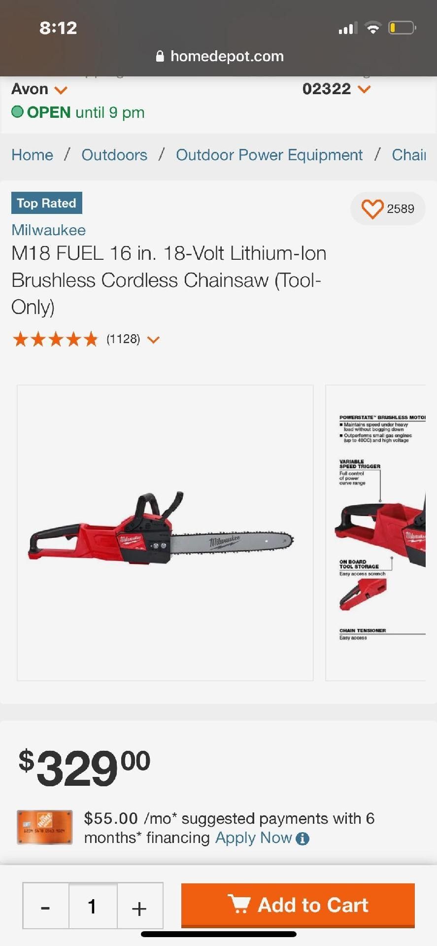 Brushless Cordless Chainsaw
