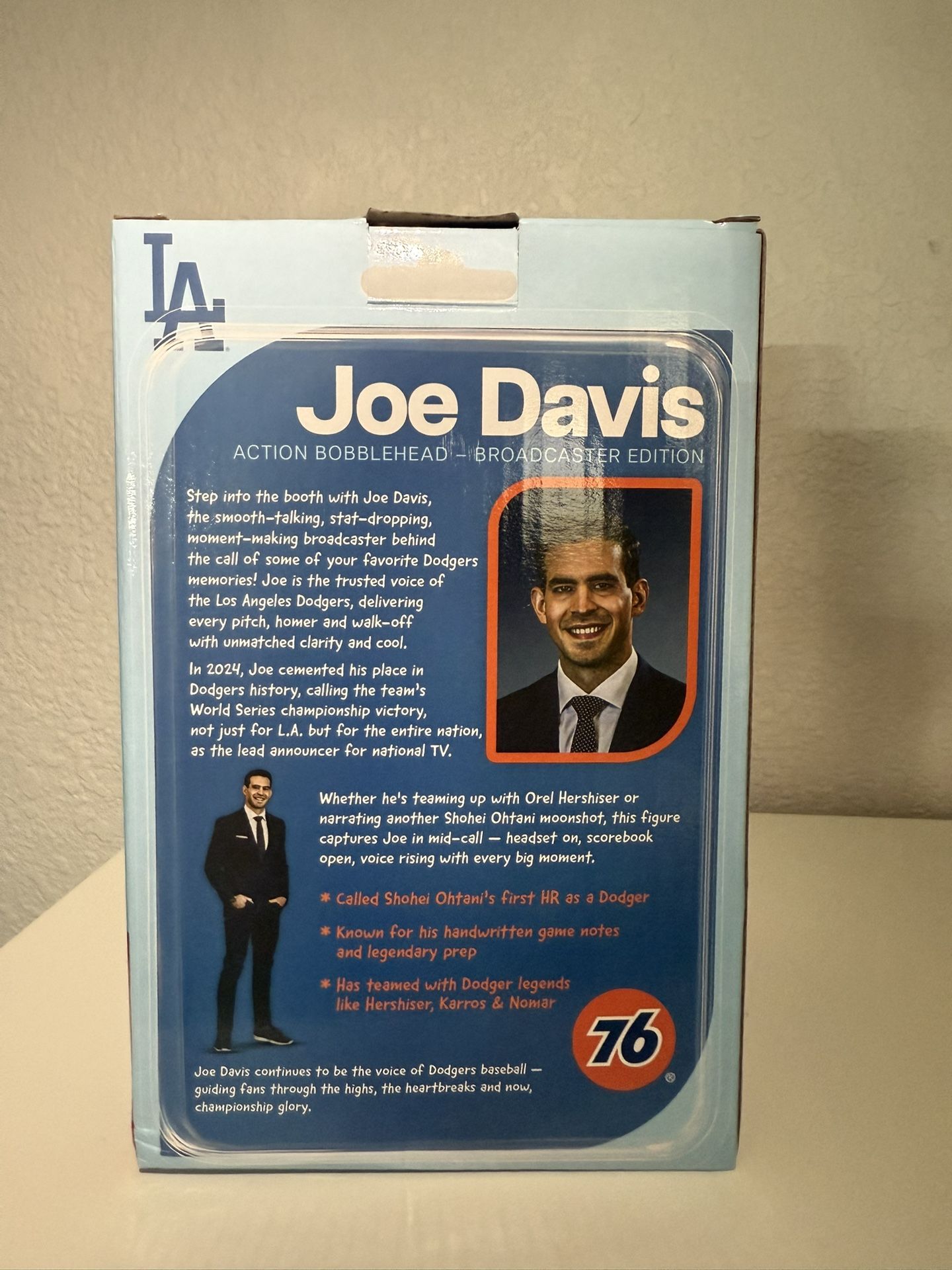 Joe Davis Talking Bobble Head 