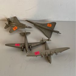 Scale Model Pewter Airplanes From Danberry Mint $15 Each. Dc Three