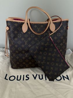 Authentic Preloved Louis Vuitton Neverfull GM Pivoine