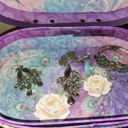 Peacock Jewelry Set With Box