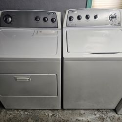 Great Working Agitator Less Whirlpool Washer And Dryer Set 