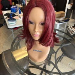 Burgundy Hair Wig 