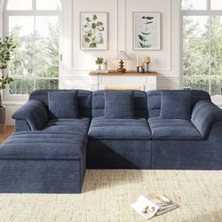Black Cloud Sectional Couch 