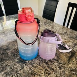 Motivational Water Bottles Set of 2