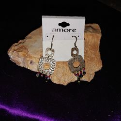 Sterling Dangle Earrings, Very Funky!