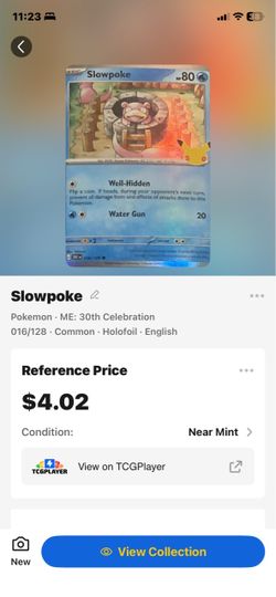 Slowpoke Pokémon Card 30th Celebration Holofoil x3