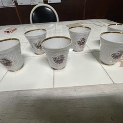 6 Porcelain Cups
