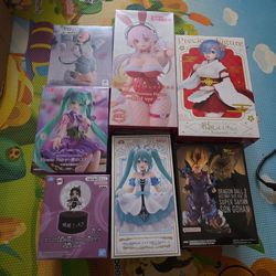 Anime figures (prices vary each)