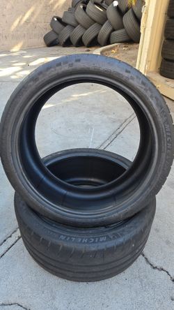 Used Pair Of 255/35/20 Michelin Cup2