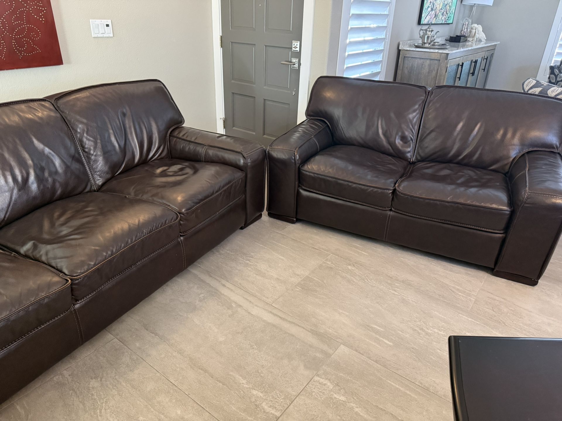 Leather Sofa And Loveseat