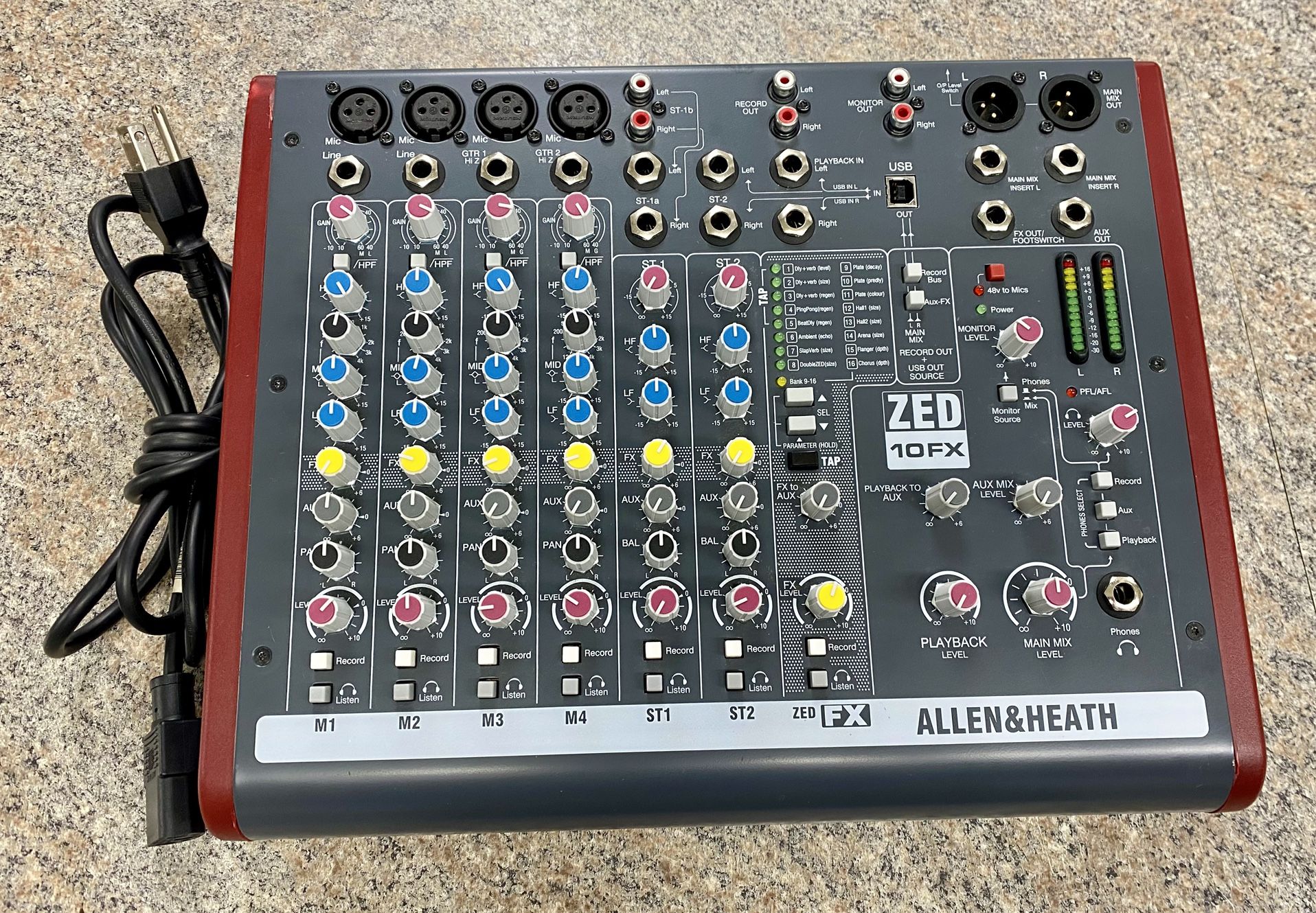 Allen & Heath ZED-10FX Analog Mixer with USB Interface