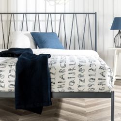 Gray Queen Bed Frame - Low Profile Platform Bed By Zinus 