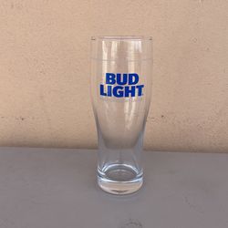 BUD LIGHT -  Pint Pub Bar Logo Beer Glass - 1982 Etched 